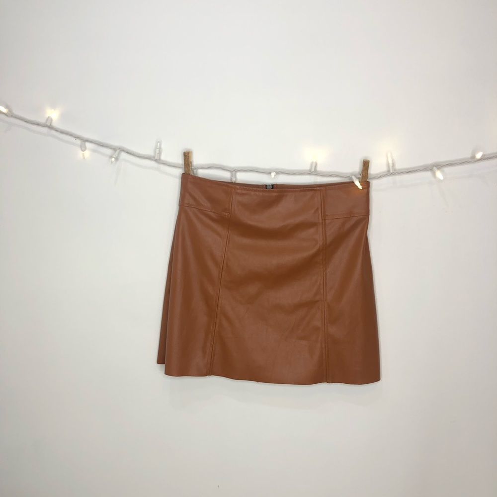 Lança Perfume faux leather skirt brown